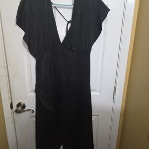 H&M Black V-Neck Dress